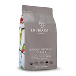 Lifeboost Medium Roast Swiss Water Decaf Coffee Ground - Non-GMO, Low Acid, Single Origin USDA Organic