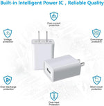 USB Wall Charger Compatible with iPhone, Samsung, and More