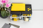 IRIS USA Plastic Stacking Desk Organizer for Home Office and Small Spaces
