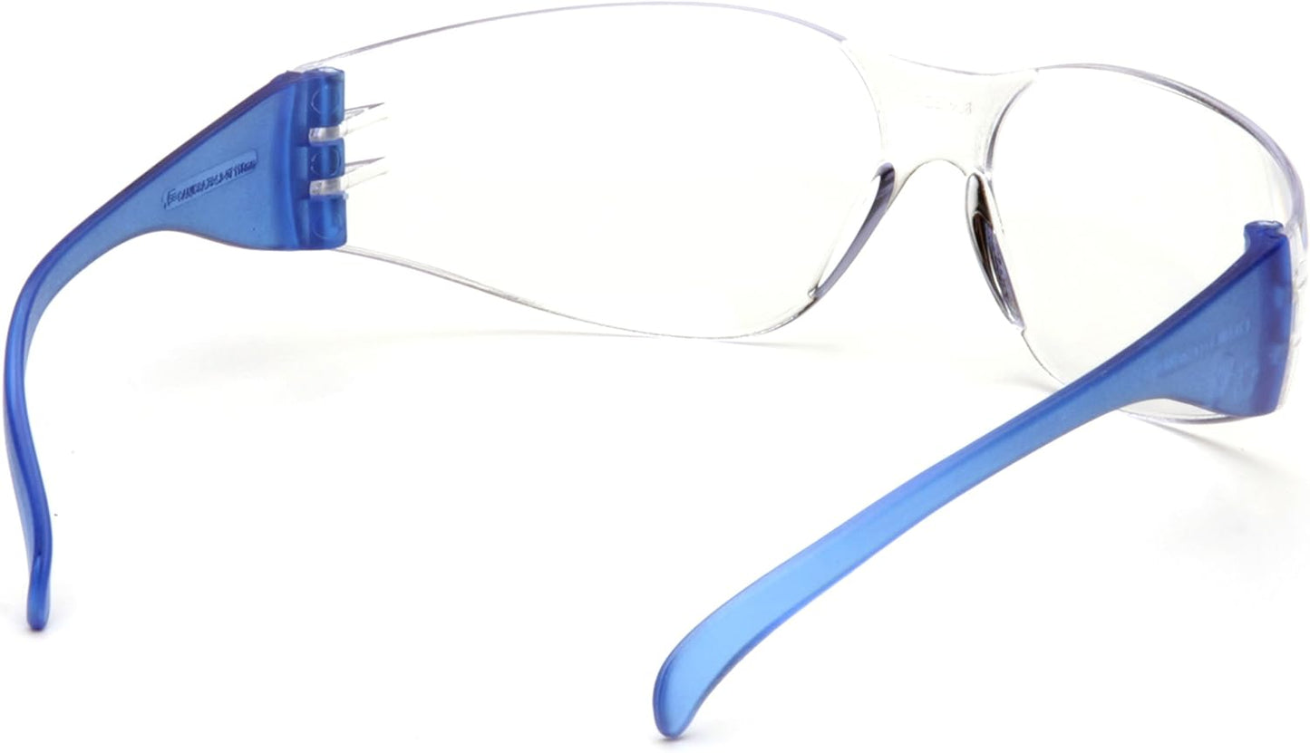Pyramex Intruder Safety Eyewear Clear Frame Full Foam Padding Clear Anti-Fog Lens | Full Foam Padding, Clear Frame