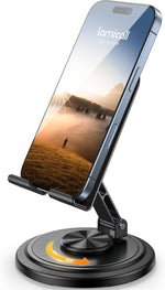 Lamicall Cell Phone Stand for Desk with 360° Rotation and Multi-Angle Adjustment