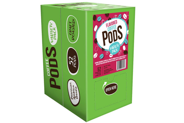 Coffee Pod Variety Packs Flavored Sampler Assorted Compatible with 2.0 K-Cup Brewers Variety Pack 52 Count
