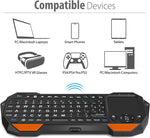 Fosmon mini wireless QWERTY keypad with touchpad, Bluetooth 3.0, compatible with Apple TV and PS4
