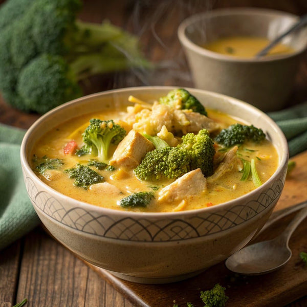 Campbell's Chicken Broccoli Cheese Soup, 18.8 Oz Cans, Case of 12, No Antibiotics Chicken, Microwavable