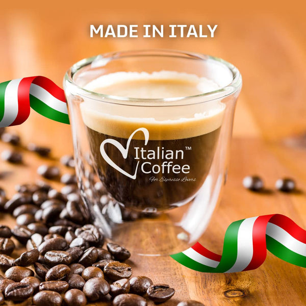 Italian Coffee pods for Nespresso Original machines, 100 Ristretto regular pods
