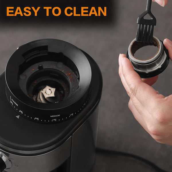 Electric Conical Burr Coffee Grinder with 30 Adjustable Grind Settings