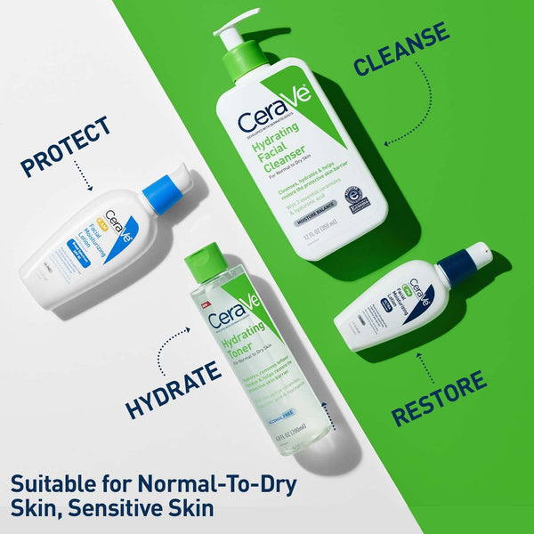 ceraVe Hydrating Toner for Sensitive Dry Skin, 6.8 Fl Oz, Fragrance-Free, Non-Comedogenic