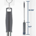 Retractable Gap Dust Cleaner with Extension Pole and 3 Microfiber Dusting Cloths for Cleaning Under Refrigerator, Furniture, and Appliances