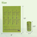 Lavender scented dog poop bags, 240 count, 13" x 9", leakproof, strong, and sturdy