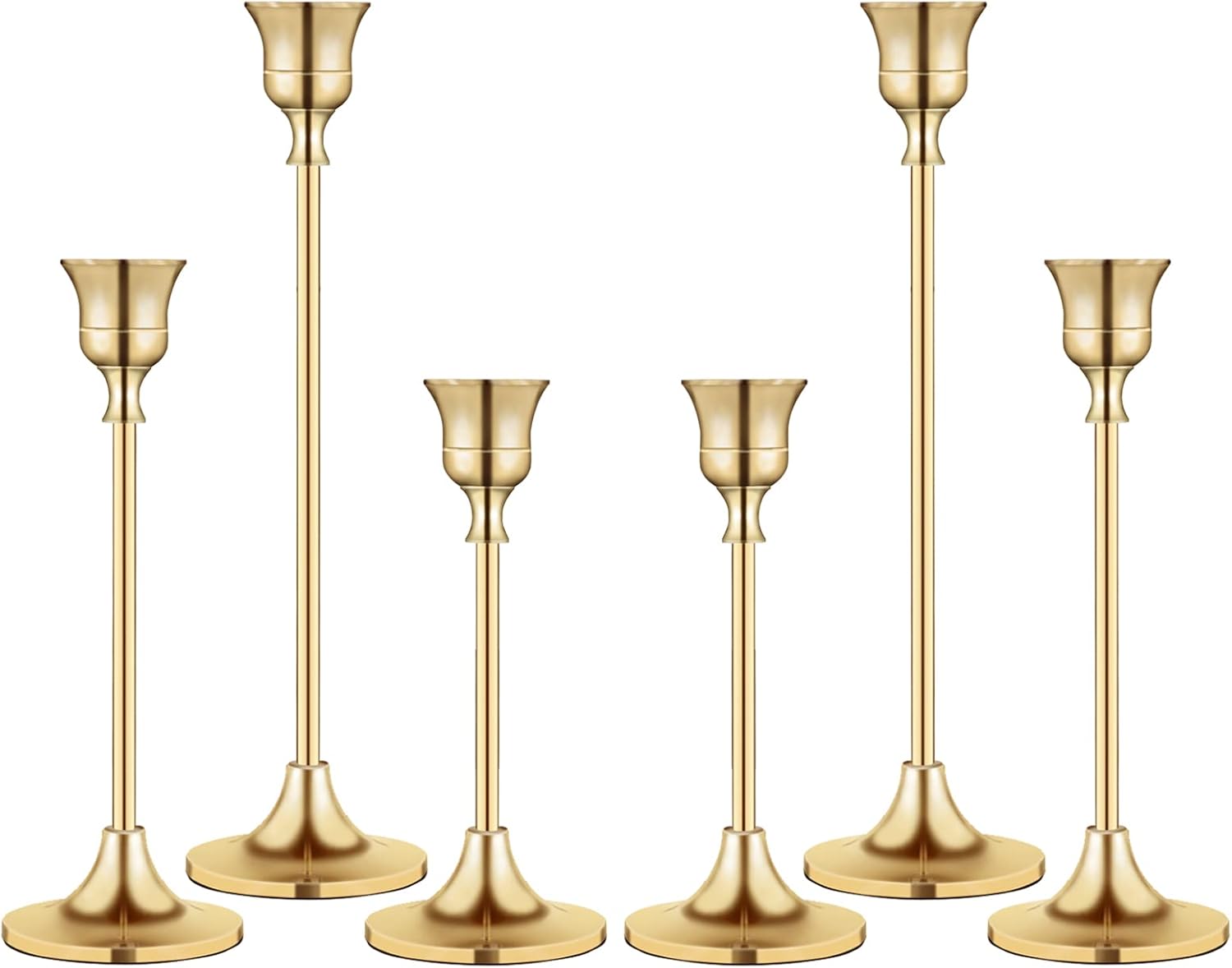 Candlestick Holders,Taper Candle Holder for Candlesticks Gold Brass Vintage Candle Stick Candle Holders Candelabra Candle Holder for Fireplace Party Dining Home