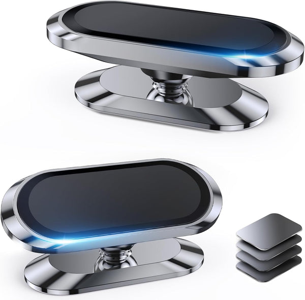 【2-Pack】 Magnetic Phone Holder for Car Dash【Strong Magnet】 Magnetic Car Phone Holder Mount 【4 Plate】 Phone Holders for Your Car Phone Mount for Car Dashboard Cell Phone Car Mount for iPhone Samsung