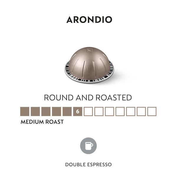 Nespresso Vertuo Capsules, Arondio Gran Lungo Americano, Medium Roast Coffee, 30 Count Pods