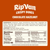 Low-calorie vegan chocolate hazelnut wafer sticks with hazelnut cream filling, 12 pack