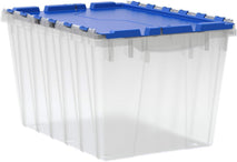 Akro-Mils 12 Gallon KeepBox Storage Container with Lid, Clear Plastic, 21.5 x 15.25 x 12.5 inches
