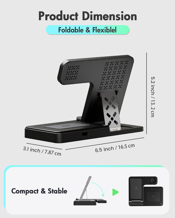 wireless charging station for apple iphone apple watch airpods