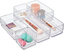 STORi SimpleSort Drawer Organizer Bins 6 pc Set for Bathroom and Desk Storage