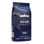 Lavazza Super Crema whole bean coffee, medium espresso roast, Arabica and Robusta blend, 2.2 lb bag