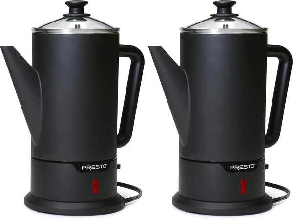 Presto 02811 Stainless Steel Electric Coffee Percolator for 12-Cups with Easy-Pour Spout and Stay-Cool Handle