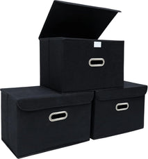 StoreOne Fabric Storage Cube Bins for Home and Bedroom Organization