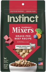Instinct Raw Boost Mixers grain-free all-natural beef dog food topper, 6 oz bag