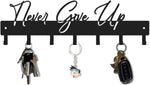 Have a Great Day Key Hooks for Wall Decoration,Delicate Fashion Black Metal Key Holder Wall Mount,Have a Great Day Key Hanger with 7 Kooks for Hallway,Office