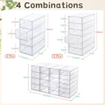 Acrylic Organizer with 20 Drawers for Office and Craft Storage