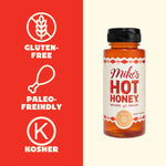 Mike's Hot Honey, 10oz Original Bottles, Spicy Honey Infused with Chili Peppers, Kosher, Gluten-Free, Paleo-Friendly