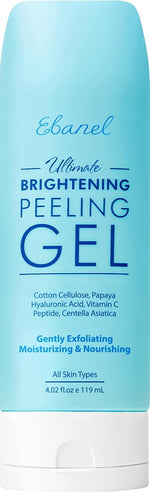 Ebanel exfoliating face scrub peeling gel with centella hyaluronic acid vitamin c & e for brightening moisturizing cleanser