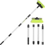 65" car wash brush long handle soft bristle scrub cleaning mop kit for rv boat truck suv caravan solar panel house siding
