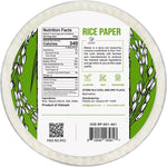White Rice Paper Wrappers, 34 Sheets, Non-GMO, Gluten-Free, Low Carb, Vietnamese Rice Wraps