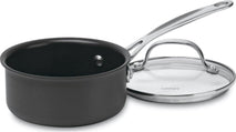 Cuisinart 1-Quart Saucepan with Nonstick Hard Anodized Exterior and Cover