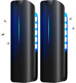 Flying Insect Trap Plug in Mosquito Bug Zapper Indoor Gnat Moth Catcher with 9W Night UV Light, 10 Sticky Glue Board Refills for Home Office
