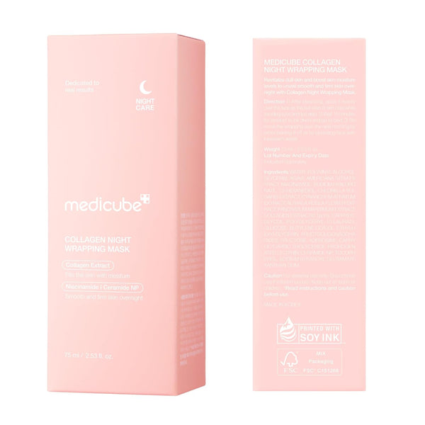 medicube Collagen Overnight Wrapping Peel Off Facial Mask Pack for Hydration and Elasticity Care