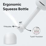Easy@Home Portable Bidet Kit for Travel: EPB-01 Grey, 380mL Handheld Sprayer for Women & Men