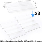 Clear Acrylic Spice Drawer Organizer for Kitchen