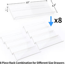 Clear Acrylic Spice Drawer Organizer for Kitchen