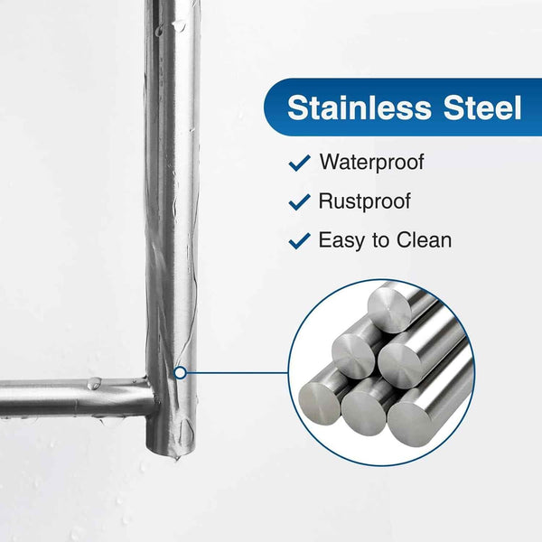 Wall-Mounted Kitchen Roll Dispenser in Brushed Nickel or Self-Adhesive, SUS304 Stainless Steel, Under Cabinet
