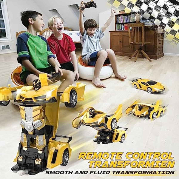 Transform remote control car toy for kids 4-8 years, 2.4GHz frequency, 360° rotation drifting