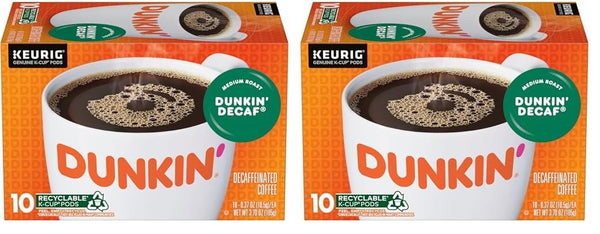 Dunkin' Decaf Medium Roast Coffee, 22 Count, 4 Pack
