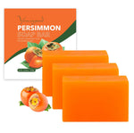 Natural persimmon soap bar for body odor control and deodorant use