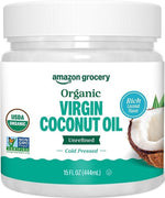 Amazon Grocery, Organic Refined Coconut Oil, 15 Fl Oz