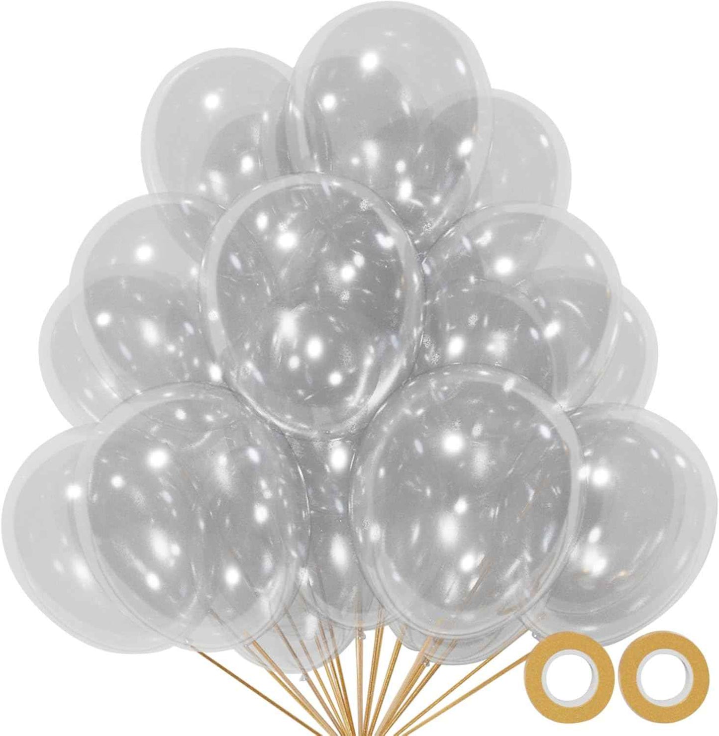 Red Balloon 110pcs, Red Latex Balloons12 inch for Birthday Valentine's Day Wedding(with 2 Ribbons).