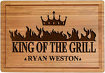 Personalized bamboo cutting board with custom engraving