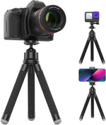 Ubeesize Phone Tripod, Portable and Flexible Tripods with Wireless Remote and Clip, Cell Phone Tripode Stand for Video Recording