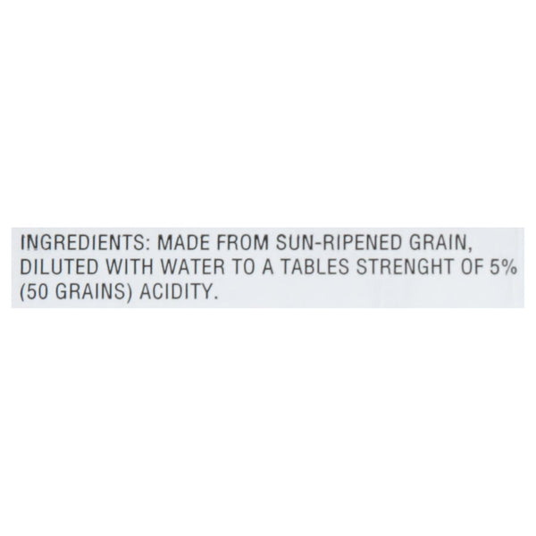 Iberia 1 Gallon All Natural Distilled White Vinegar, 5% Acidity for Cooking and Cleaning