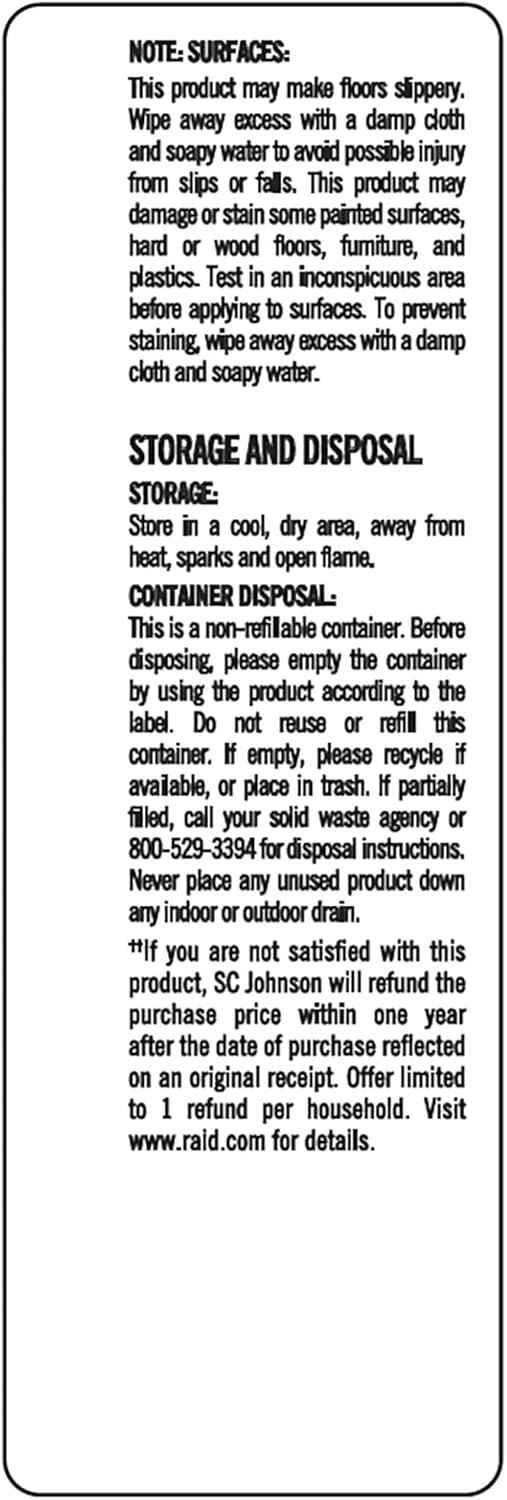 Raid Essentials Multi-Insect Killer Spray Bottle, Child and Pet Safe, for Indoor Use, Lemongrass Scent, 12 fl oz