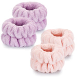 dorbetar microfiber wrist towels for washing face, soft coral fleece, breathable, fast drying