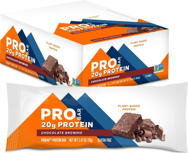 Plant-based protein bars with 20g protein, gluten-free, non-GMO, dairy-free, vegan snack
