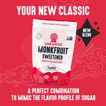 Lakanto Classic Monk Fruit Sweetener with Allulose, Gluten Free, Zero Calorie, Low Carb, Non GMO, Keto, 1 lb White Sugar Substitute