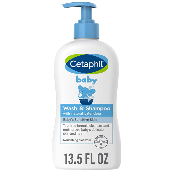 cetaphil baby shampoo and body wash with organic calendula 7.8oz